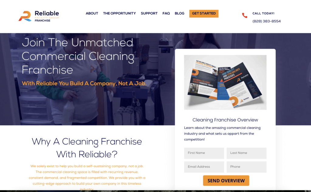 Reliable Franchise Website