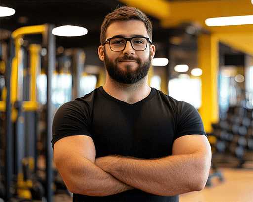 Male gym owner